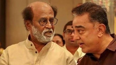 Rajinikanth and Kamal Haasan last worked together in Geraftaar, nearly 35 years ago. (HT Photo) Rajinikanth and Kamal Haasan last worked together in Geraftaar, nearly 35 years ago. (HT Photo)