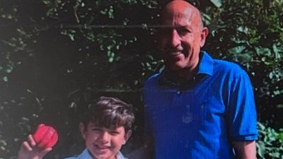 Rohan poses with his father after his feat. (BBC (Family Handout))