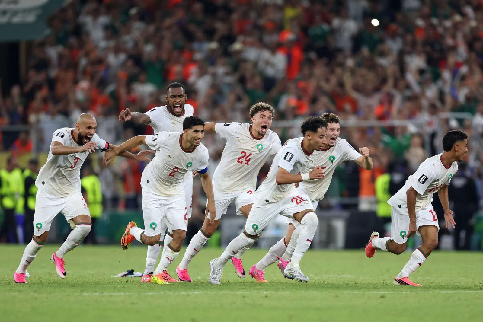 Saibari's shootout winner sends Morocco past the Netherlands