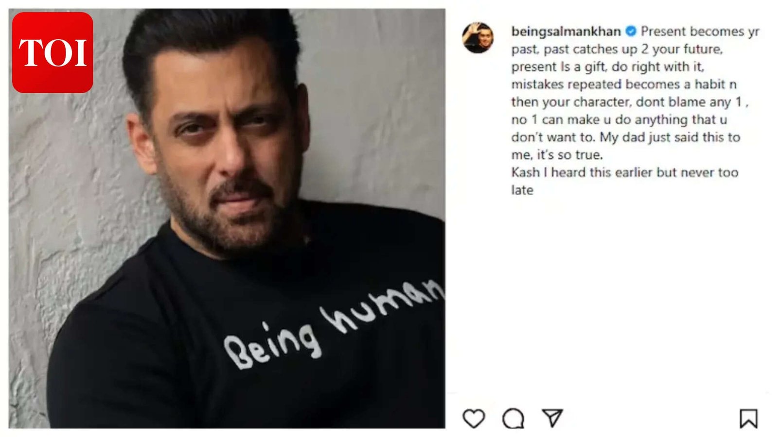 Salman Khan shares the life lesson his father taught him