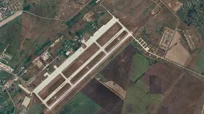 Satellite image of Engels air base / Google earth Why Russia is suddenly building giant shelters for bombers that once sat in the open