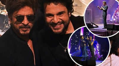 Shah Rukh Khan attends Mumbai event; dances to hit tracks 'Baadshah O Baadshah', 'Chand Tare Tod' - WATCH