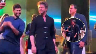 Shah Rukh Khan sets the dance floor on fire at Supriya Sule's daughter Revati's pre-wedding bash, grooves to 'Koi Mil Gaya'