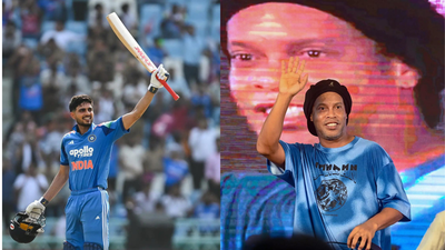 Shubman Gill meets football legend Ronaldinho at FIFA World Cup, photo goes viral
