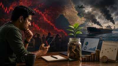 Experts warn against panic selling, emphasizing the need to maintain investment discipline. (AI image) The Mutual Fund retreat: When war panic meets your SIP - what investors should do now