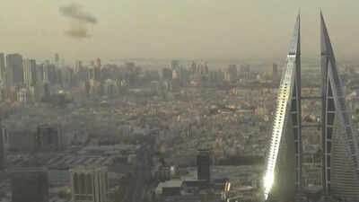 Smoke rising in Manama, Jordan. Credit : X/@GlobalOsintNew Air bases, naval hubs, radar sites: The military targets hit by the US and Iran in latest exchange