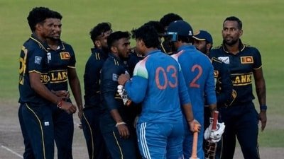 Vaibhav Sooryavanshi was involved in a heated altercation with Sri Lanka A players on Monday (Screengrab - SonyLiv) Vaibhav Sooryavanshi was involved in a heated altercation with Sri Lanka A players on Monday (Screengrab - SonyLiv)