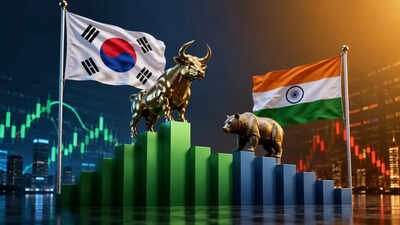 South Korea’s stock market has overtaken India to become the world’s sixth-largest equity market by value. (AI image) After Taiwan, South Korea overtakes India to become world’s sixth largest stock market; here’s why