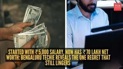 Started with ₹5,000 salary, now has ₹70 lakh net worth: Bengaluru techie reveals the one regret that still lingers