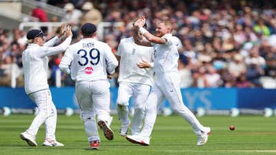 England's captain Ben Stokes, celebrates with teammates (AP Photo) 'We got it wrong': MCC breaks silence on Lord's pitch after England Test win