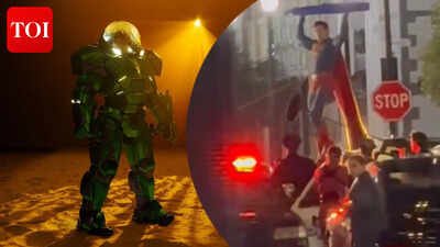 FIRST LOOK at David Corenswet as Superman on sets of 'Man of Tomorrow'; James Gunn reveals Lex Luthor's warsuit- WATCH