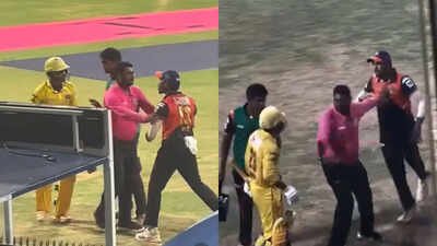 Watch: Tempers explode near dugout in thrilling T20 Mumbai League final at Wankhede