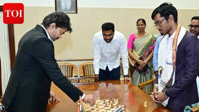 Picture Credit: X Tamil Nadu CM Vijay honours Norway Chess Champion Praggnanandhaa with Rs 50 lakh; Impresses grandmaster in friendly Chess match