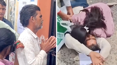 "My daughter will lose...": Father cries outside NEET re-exam centre after daughter misses the gate by 2 minutes; what happens next is a parenting lesson