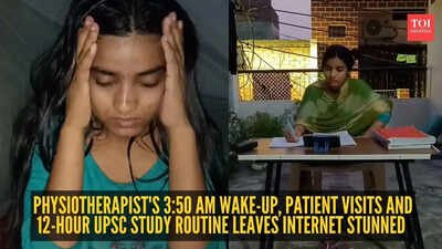 ‘Didi break lete bhi ho ya nahi’: Physiotherapist's 3:50 am wake-up, patient visits and 12-hour UPSC study routine leaves internet stunned