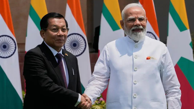 File photo India-Myanmar ties: PM Modi raises border security, refugee concerns in talks with President Min Aung Hlaing