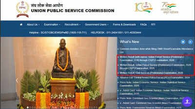 UPSC CSE Prelims 2026 result out in PDF format: Download list, check next steps and Mains dates UPSC Prelims Result 2026 PDF Download: 13,343 candidates qualify for Civil Services Mains, check roll number list and next steps