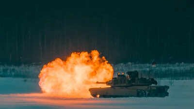 An American Abrams tank fires its main gun during a NATO exercise. (Image courtesy: NATO) US to withdraw fighter jets, forces from Europe; is this the beginning of Trump's 'pulling the plug' on NATO?