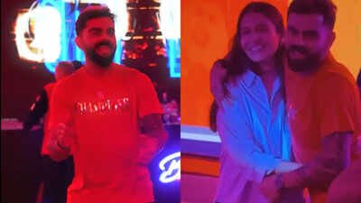 Virat Kohli and Anushka Sharma (Image credit: RCB) 'One felt nice, we did it twice': Virat Kohli dons special T-shirt, dances with Anushka Sharma after RCB's IPL 2026 title win - WATCH