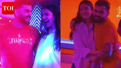 Virat Kohli dances the night away with Anushka Sharma as RCB celebrates second IPL title after beating Gujarat Titans - WATCH