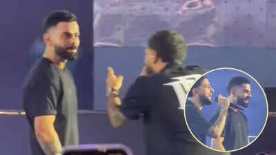 Virat Kohli grooves to Karan Aujla's 'Winning Speech' at grand Delhi event - Watch viral video