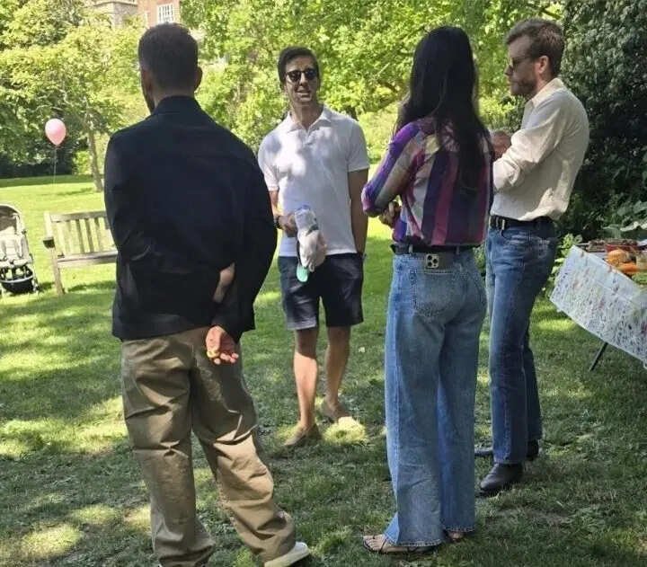 Virat Kohli snapped enjoying some family time at the park in London with Anushka Sharma and Akaay Kohli