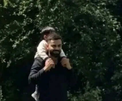 ​Virat Kohli with his son Akaay​