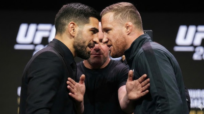 What is really happening between Ilia Topuria and Justin Gaethje? UFC rivals turn title fight buildup into personal feud (Image via Getty) Why is Justin Gaethje being handed 6 month SUSPENSION despite lightweight title win over Ilia Topuria at UFC Freedom 250?