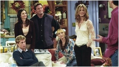 Brad Pitt and Jennifer Aniston were married when he appeared on Friends.