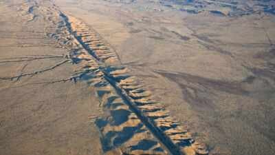 An aerial view of the San Andreas Fault crossing the Carrizo Plain in California (Getty images) AI has detected hidden slow movements beneath California’s San Andreas Fault earlier missed by scientists: Can it cause a massive earthquake?