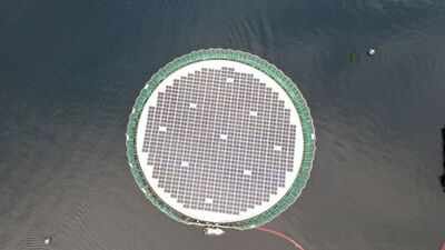 Floating solar panels helped cut diesel use and also created a haven for salmon. (Picture source: Mowi.com) How floating solar panels created a new home for thousands of salmon at a Chile fish farm