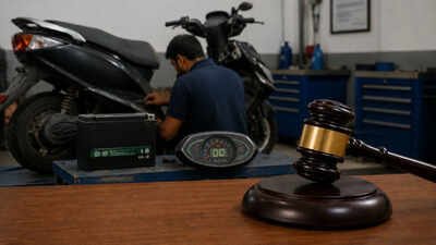 AI generated image Consumer court orders new battery for faulty EV scooter, awards Rs 15,000 compensation