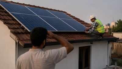 AI generated image Rooftop solar failed to cut bills; consumer wins Rs 25,265 compensation