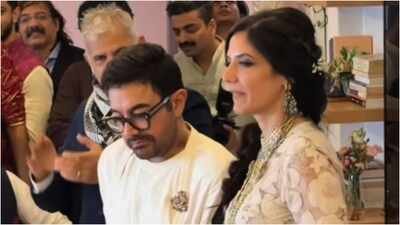 Irfan Pathan shared a video from Aamir Khan and Gauri Spratt's intimate Bandra wedding, capturing their vows, celebratory dance, and an affectionate hug and kiss. He congratulated the newlyweds on Instagram. The couple married in a private, registered ceremony on Sunday, attended by family, including Azad Rao Khan and Zeenat Hussain. Inside video: Aamir Khan and Gauri Spratt share kiss while dancing at wedding