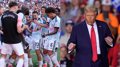 Romelu Lukaku and company imitating Donald Trump FIFA World Cup 2026: Belgium players mimic Donald Trump's dance after win over USA | Watch
