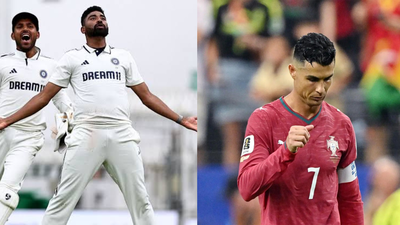 Siraj's message for Ronaldo (Image; X) 'Single game can't define your greatness': Mohammed Siraj pens emotional tribute for Cristiano Ronaldo