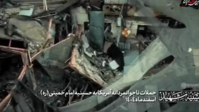 Watch: Iran shares video showing Khamenei's battered compound after US-Israeli strikes
