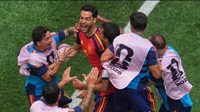 Mikel Merino's late goal secured Spain's World Cup semifinal place. This victory also matched Argentina's record for the second-longest unbeaten run. Spain now holds a 36-game streak without defeat in international football. (AP Photo) FIFA World Cup: Spain equal Argentina's record with 36-game unbeaten run after late Belgium win to reach the semis