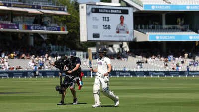 India on brink of historic Lord's Test victory after Yastika Bhatia's record-breaking century