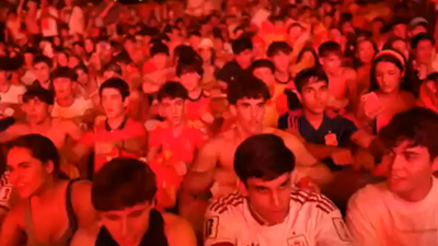Spain Fans Revive Norway's Viral 'Viking Row' Celebration (Image: X) Madrid goes 'Viking Row'! Spain fans recreate Norway's viral celebration after reaching World Cup final | Watch