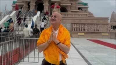 Anupam Kher completed the first shooting schedule of 'Shri Ram Bhoomi' in Ayodhya, calling it "not just a city, but an experience." He shared a heartfelt note about spiritual enrichment and gratitude toward the team. The film traces the Ram Mandir's journey, with Kher playing Ashok Singhal, alongside Ritwik Bhowmik and Amruta Khanvilkar. Anupam Kher pens emotional note after wrapping first schedule of 'Shri Ram Bhoomi': 'Ayodhya will forever remain part of my soul'