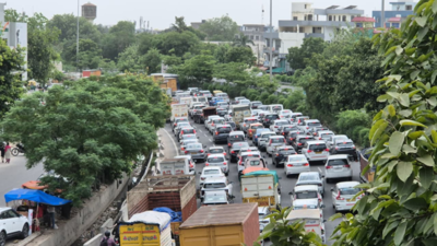 Traffic on the Delhi-Jaipur National Highway (NH-48) came to a standstill for more than two hours on Saturday 'Jam stretches nearly 4-5km': High-voltage power line crashes onto Delhi-Jaipur highway, traffic hit for over 2 hours