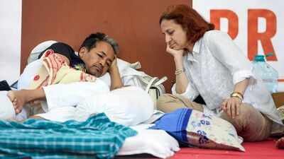 No relief for Wangchuk: HC backs government's move to shift Sonam to hospital, says no force used No relief for Wangchuk: Delhi HC backs government's move to shift Sonam to hospital, says no force used
