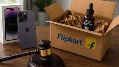 AI generated image used for representational purpose Ordered iPhone 14 Pro, got beard oil instead: Mumbai man wins Rs 2.14 lakh from Flipkart, seller