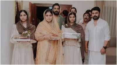 16 years after Cochin Haneefa's passing, family moves into dream home; Dileep, Harisree Ashokan attend housewarming ceremony