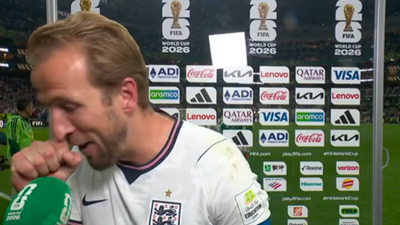 Watch: Harry Kane loses his voice after England’s World Cup win and delivers funniest viral post-match moment
