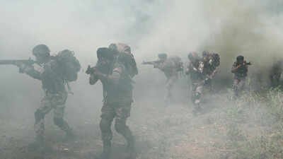 Indian army soldiers on a training exercise. (Credit: Indian Army) New Army chief’s 'VIJAY' mantra: How India’s land force is preparing for future wars