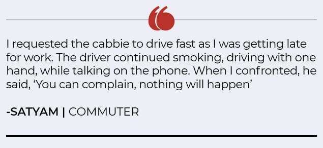 Cab ride in Delhi