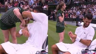 Novak Djokovic pranks ball girl (via Screengrabs) Novak Djokovic can't stop laughing as he reunites with Wimbledon ball girl after his viral prank, gives her a special gift ahead of QF match