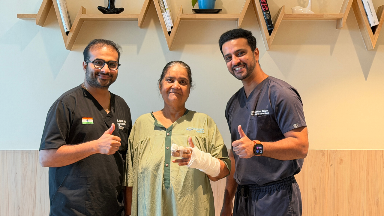 Mumbai woman nearly loses finger and suffers deep injuries on head after door slams shut on her; doctors successfully replant finger within hours despite challenges like diabetes and tobacco chewing habit
